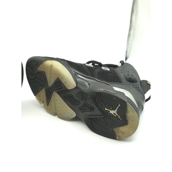 Air Jordan 6 Retro Low GS Sneakers Youth Size 4Y Black/Silver Basketball Shoes - Picture 7 of 14